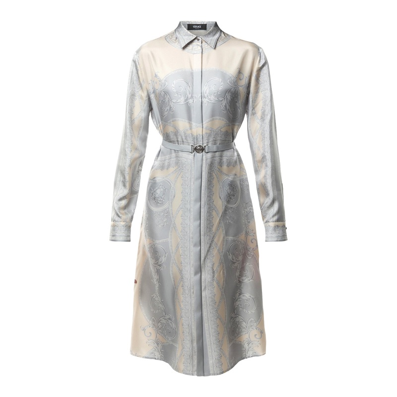 Dress Coupe Des Dieux Barocco Foulard On Responsible Silk Twill