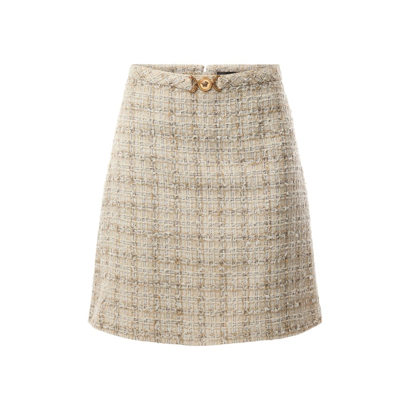 Skirt Cotton Mix Fancy Tweed