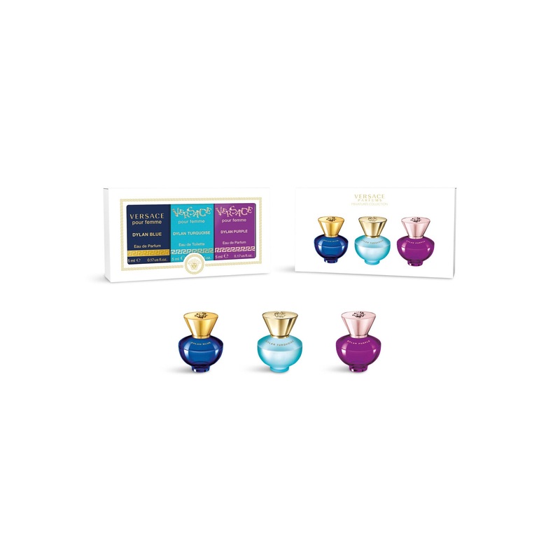 Versace Womens Miniature Set 3 x 5ml