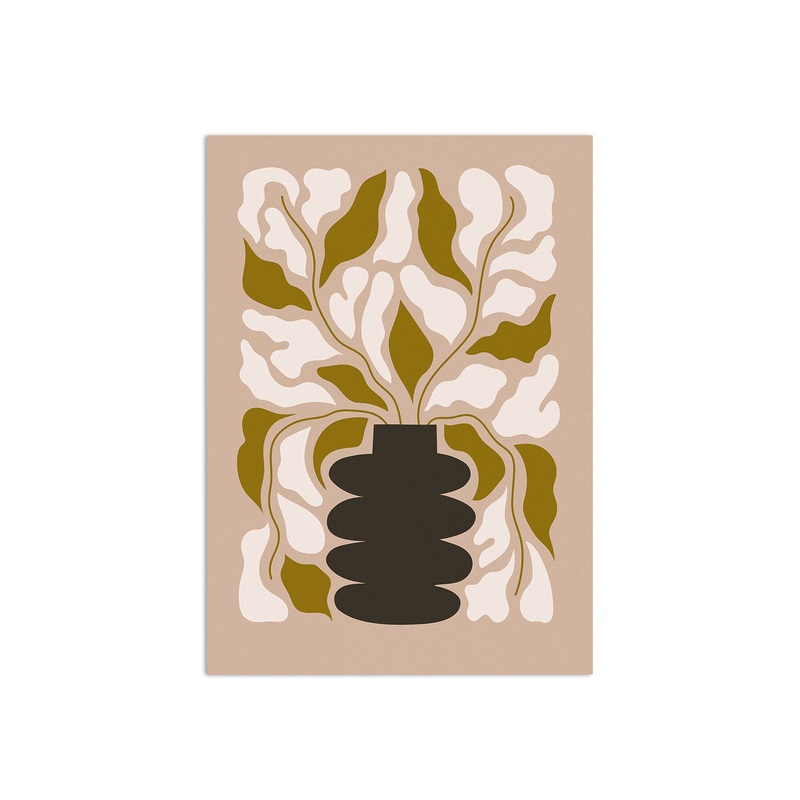 Abstract Flowers in Vase