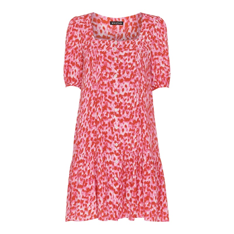Blurred Strokes Flippy Dress