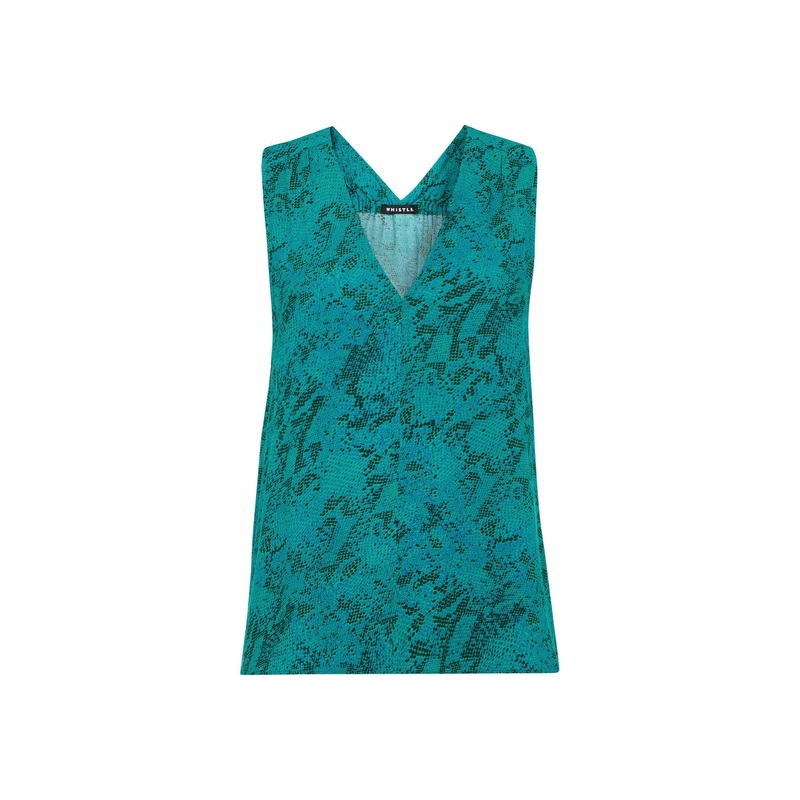 Diagonal Snake Vest Top