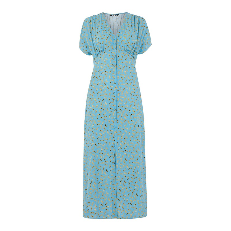 Floral Crescent Midi Dress