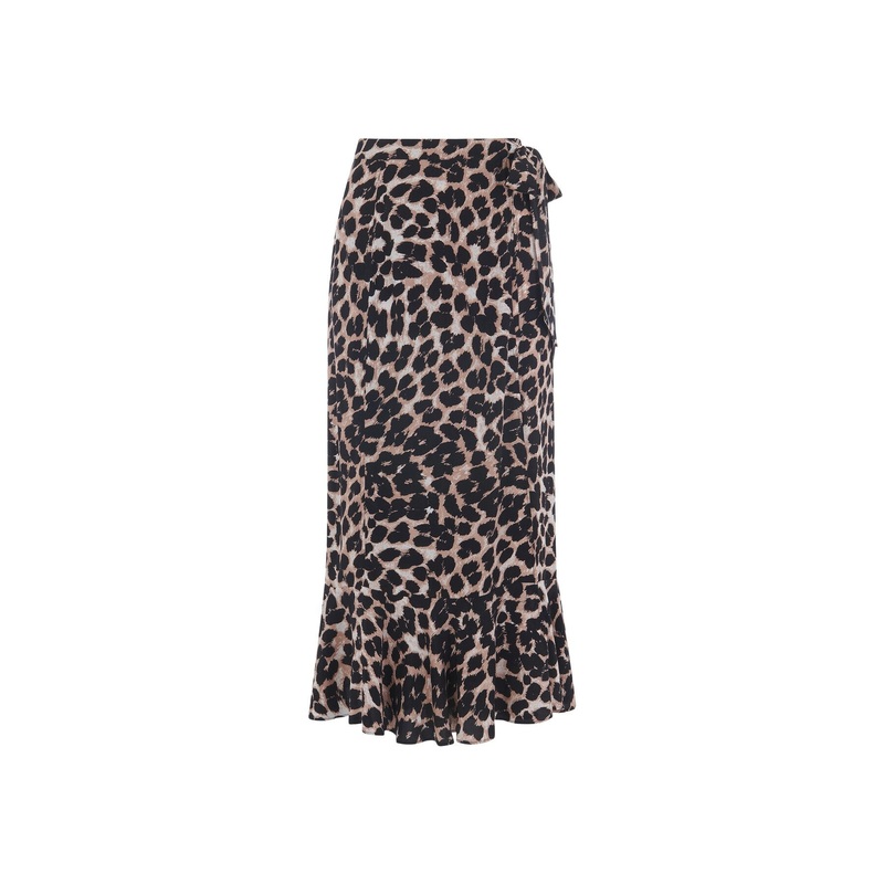 Leopard Spot Wrap Skirt
