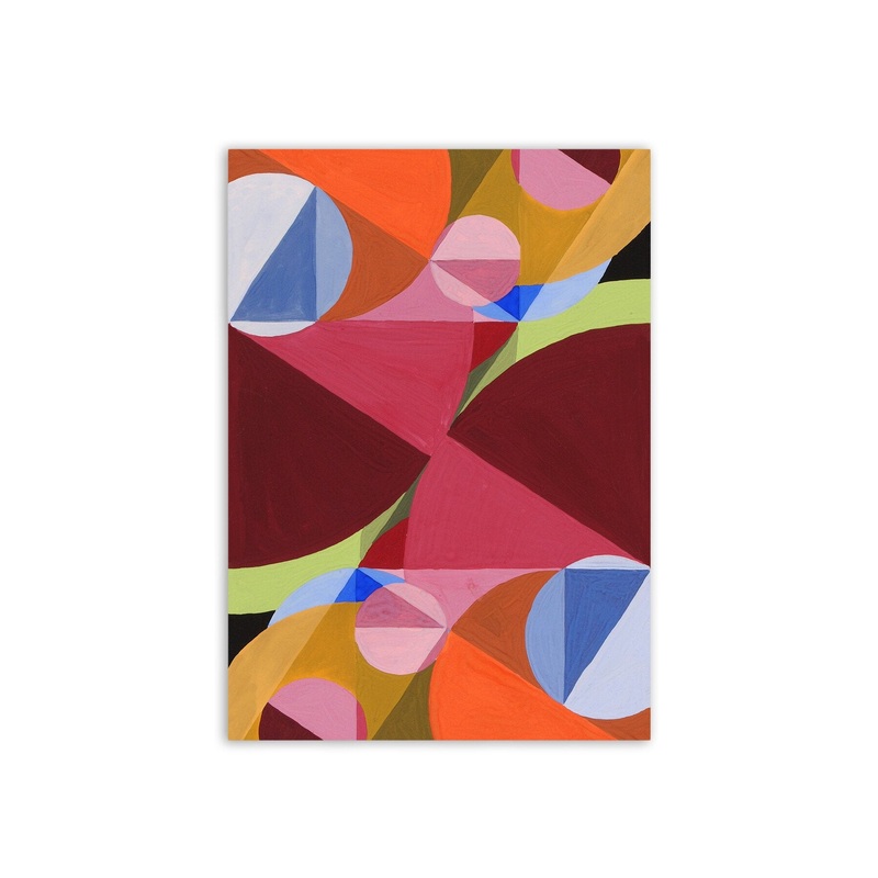 Mirrored Circles Abstract Painting