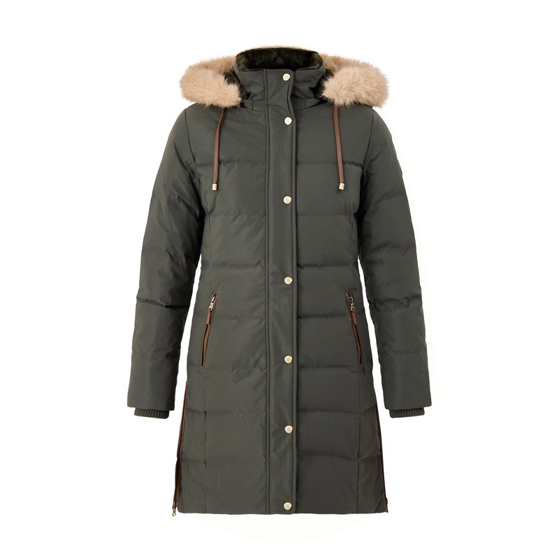 Insulated Hooded Coat Black