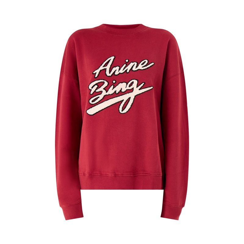 Miles Chenille Signature Sweatshirt Red