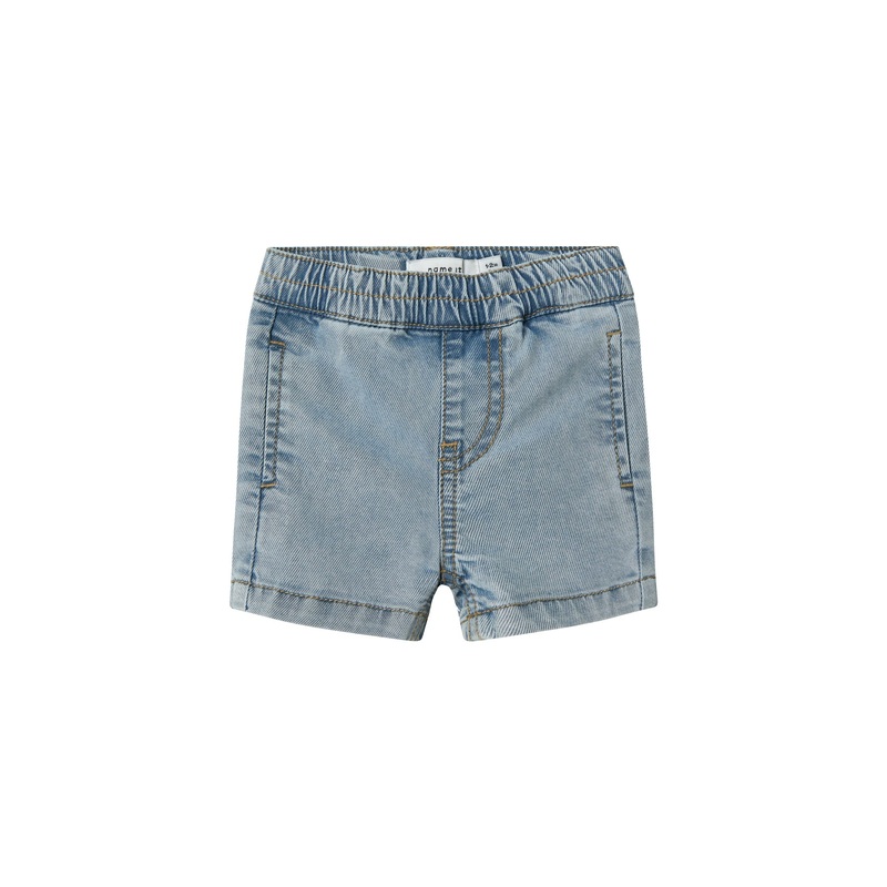 Silas Slim Biker Shorts Light Blue Denim