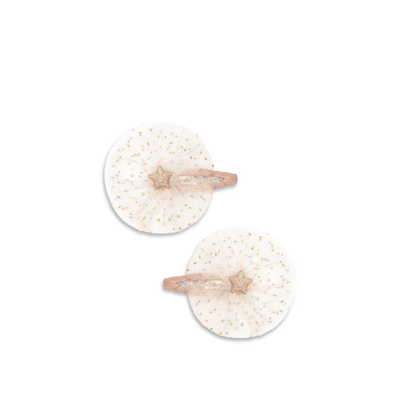 Ballerina Star Clips Ivory
