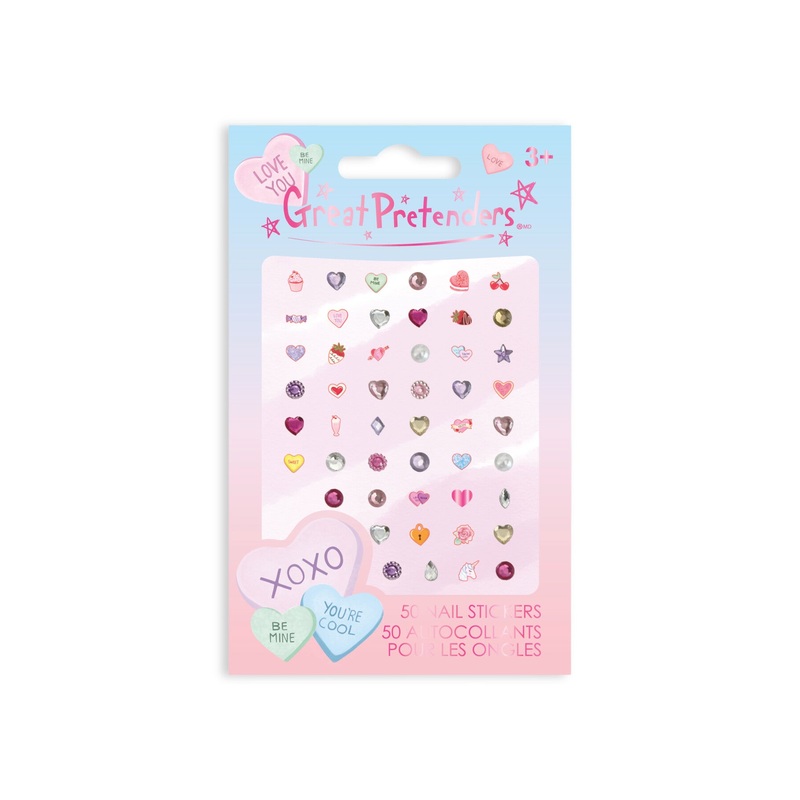 Candy Heart Nail Stickers