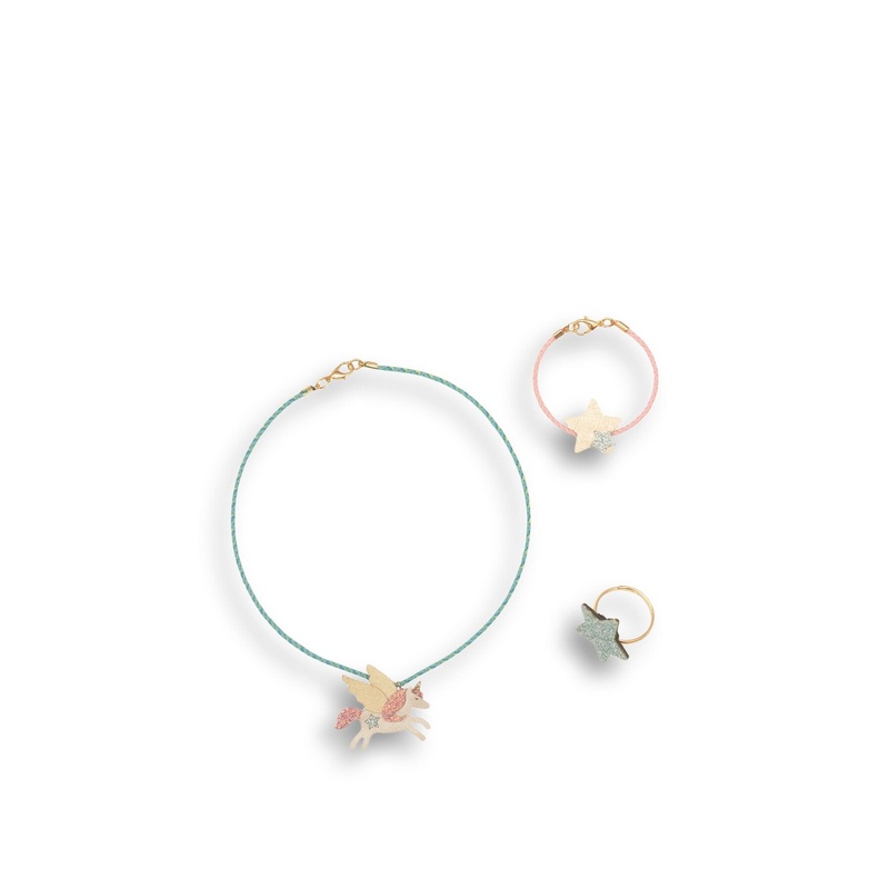 Flying Unicorn Jewellery Set Bright