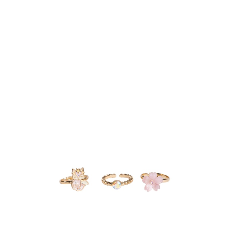 Foxy Floral Rings Set