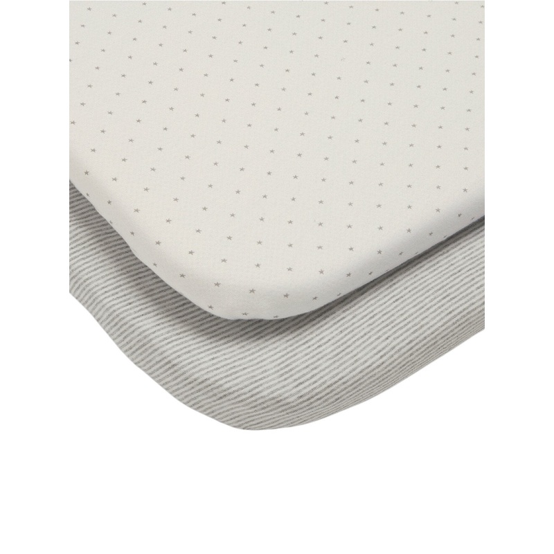 Grey Star Crib Sheets 2 Pack