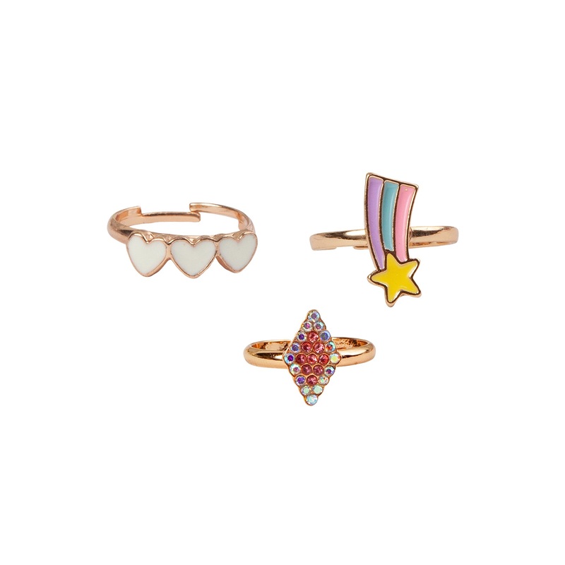 Heart Star Rings Set