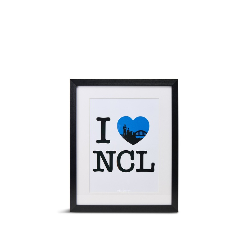 I Love NCL Framed Art Print A3