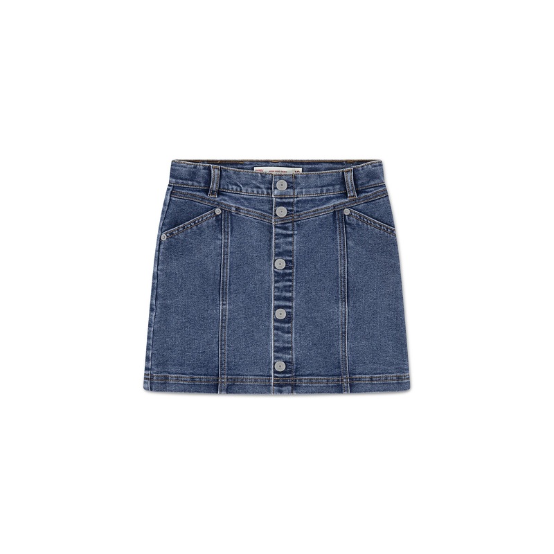 Kids Button Front Skirt