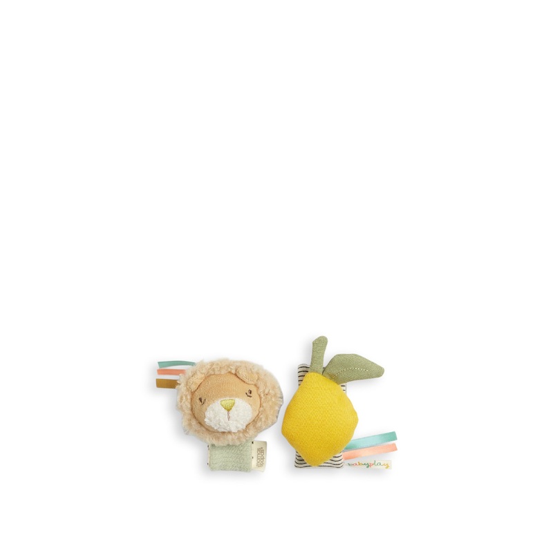 Lion Wrist Rattle 2 Pack