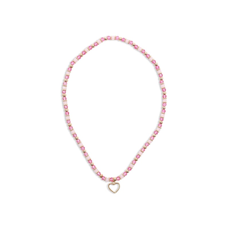 Precious Heart Necklace Pink