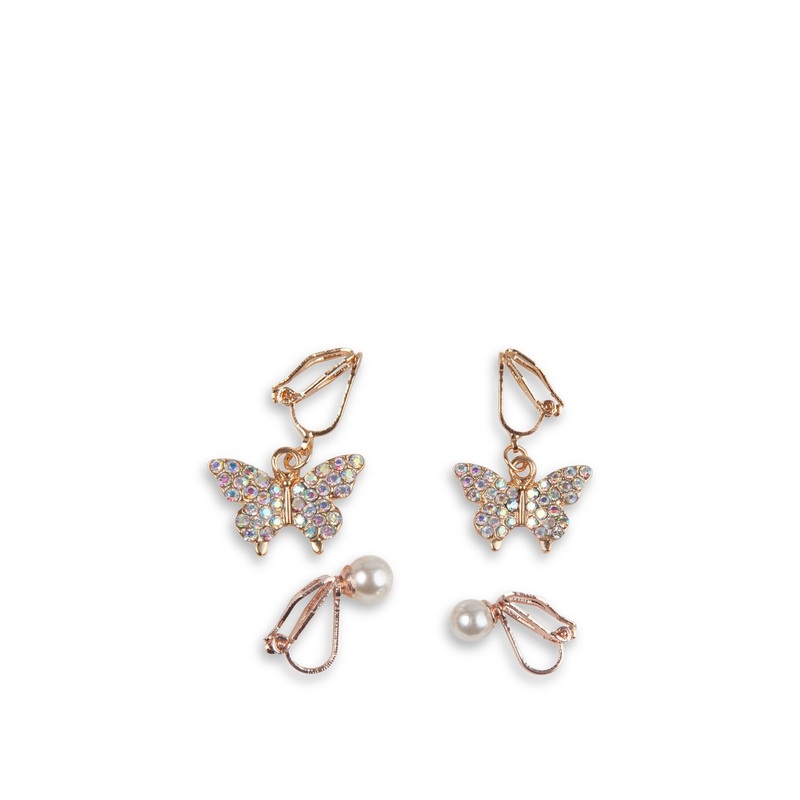 Butterfly Clip On Earrings