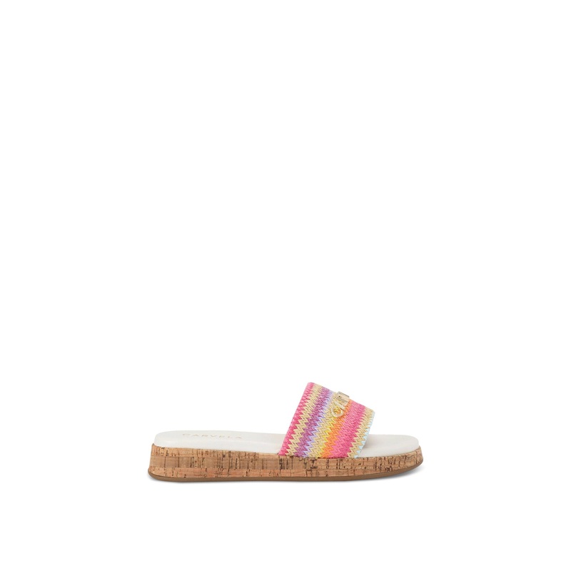 Cloud Stripe Flatform Trainers Multi