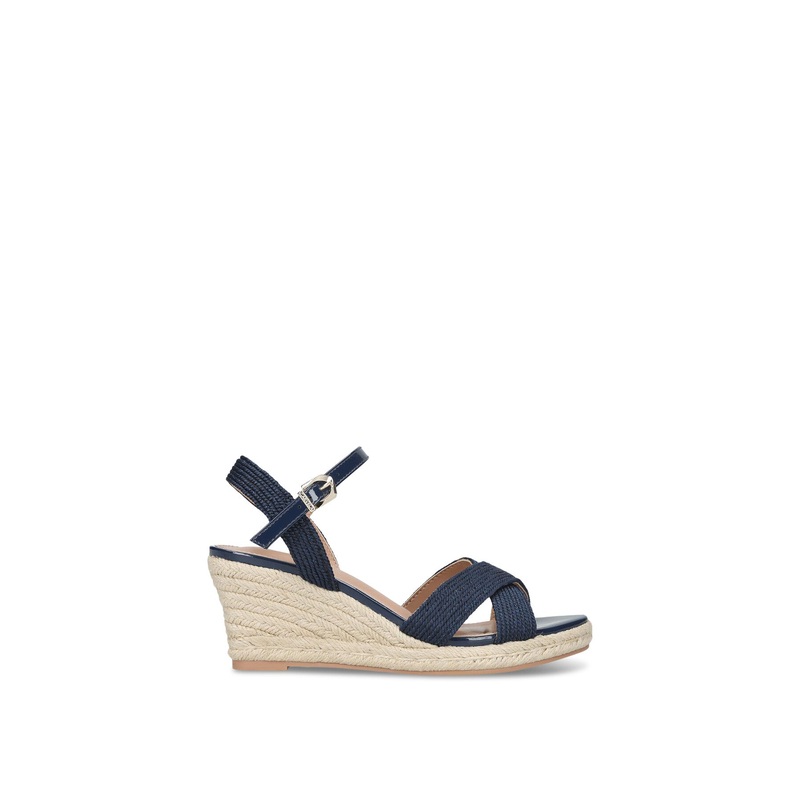 Divine Heeled Sandals Navy