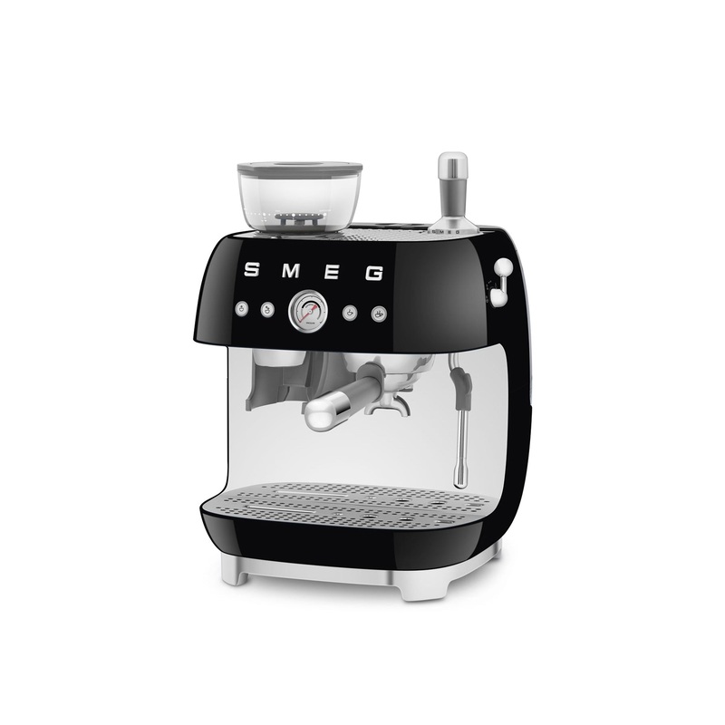 Espresso Coffee Machine with Grinder Black