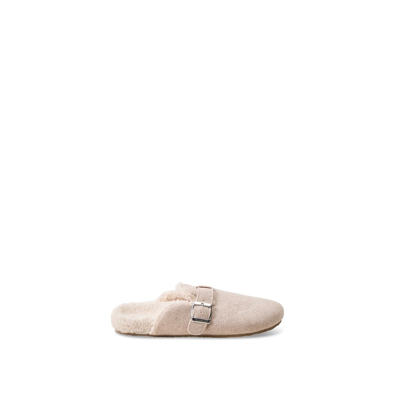 Felt Slipper with Borg Lining