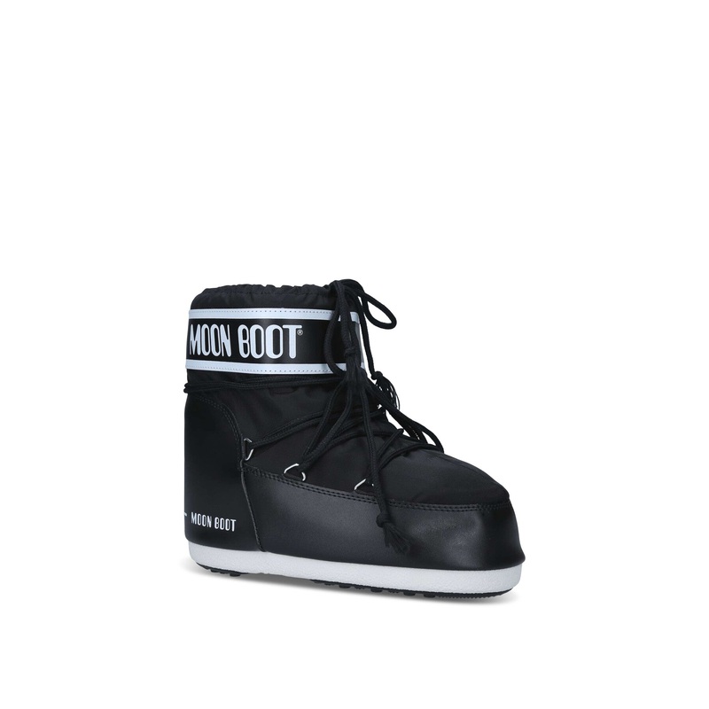 Icon Low Nylon Ankle Boots Black