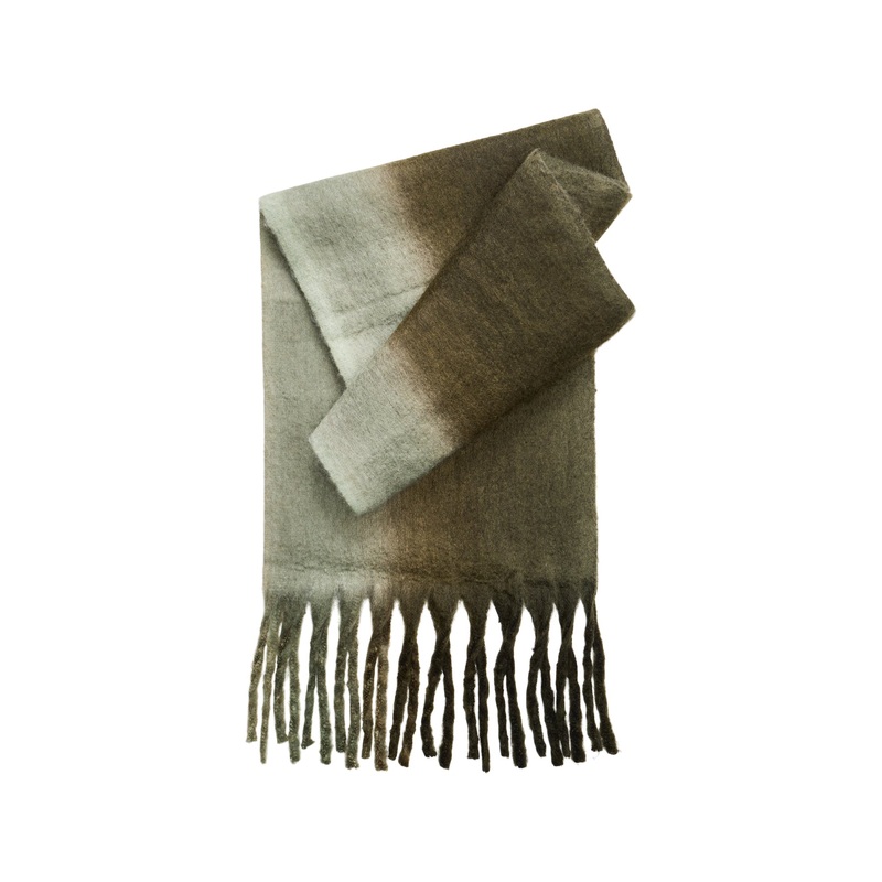 Jocca Stripe Ombre Scarf Khaki