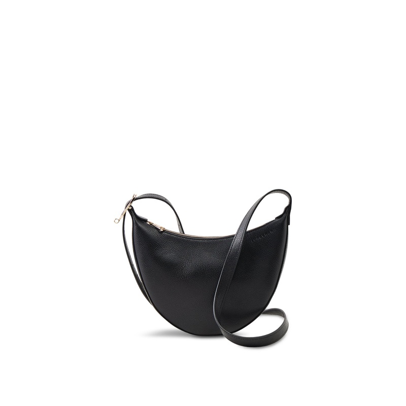 Le Foulonn Small Leather Crossbody Bag Black