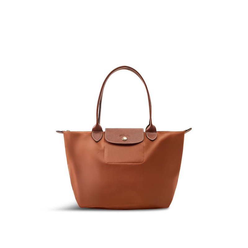 Le Pliage Medium Nylon Tote Bag Cognac
