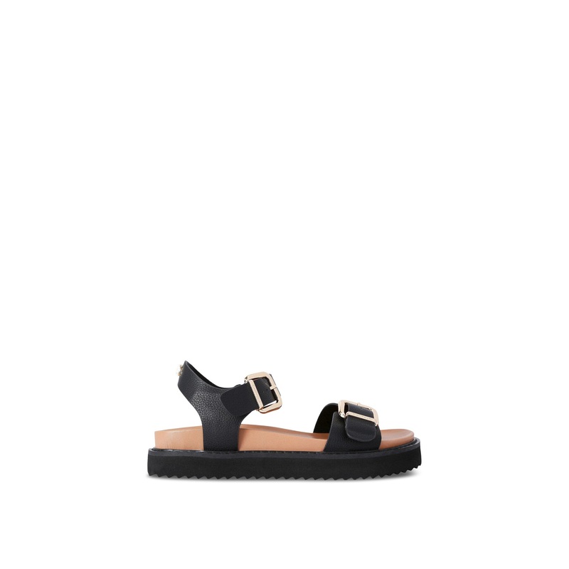 Lenora Embellished Sandals Black