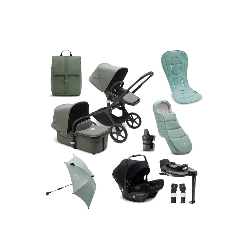Fox 5 Ultimate Pushchair Bundle Forest Green 9-Piece