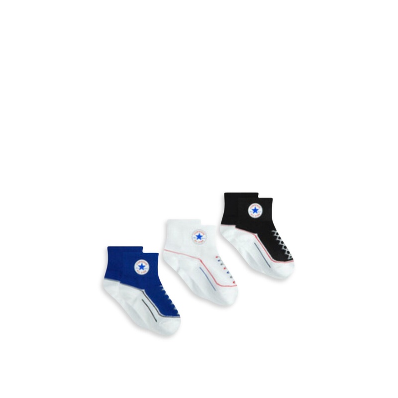 Infant Striated Socks 3 Pack Blue