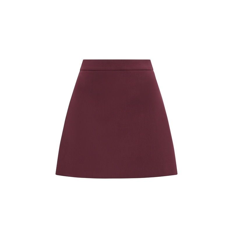 Lee A Line Mini Skirt Cherry