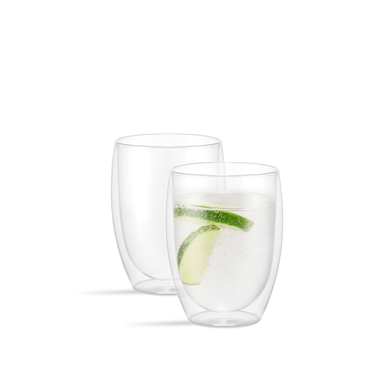 Pavina 2 Piece Glass Double Wall Medium 12oz