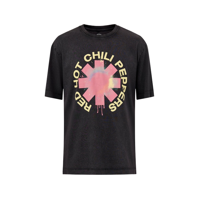 Red Hot Crew Neck T-Shirt Black