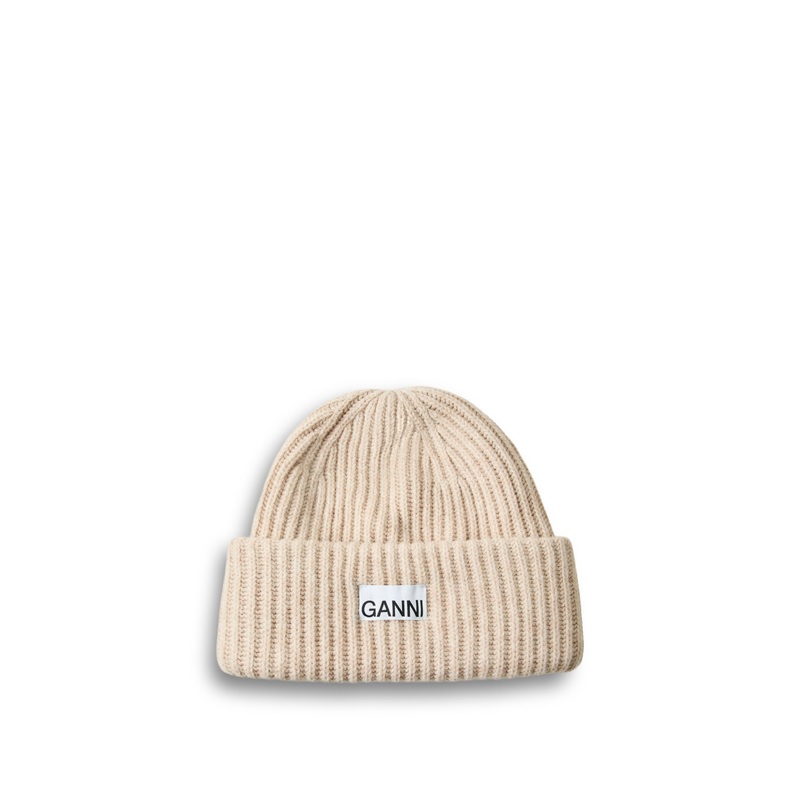 Structured Rib Beanie Sand