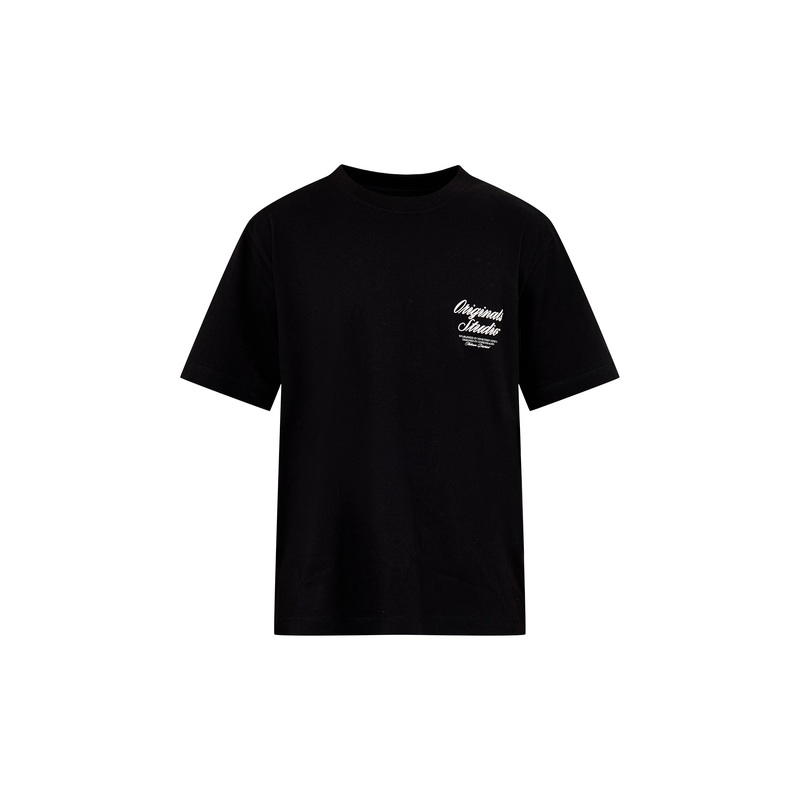 Typo T-Shirt Crew Neck Black