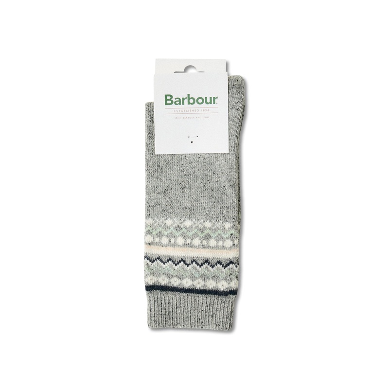Anaise Fair Isle Socks Grey