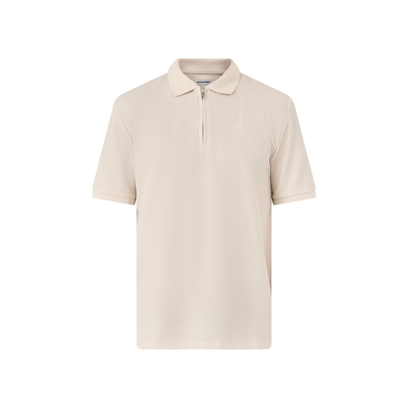 Austin Zip Polo White