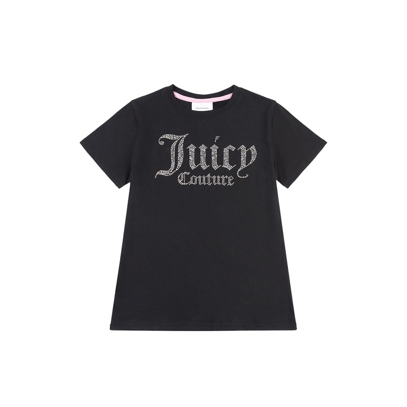 Diamante Fitted Tee Black
