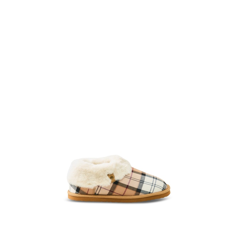 Eloise Tartan Bootie Slippers Hessian Tartan
