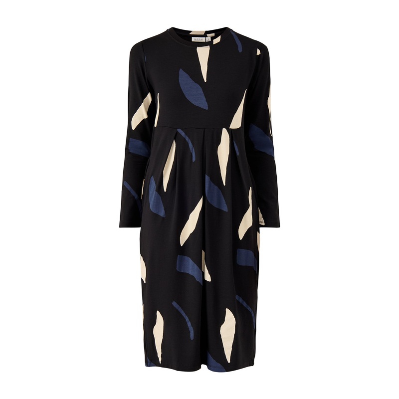 Manamo Printed Dress Navy Blazer