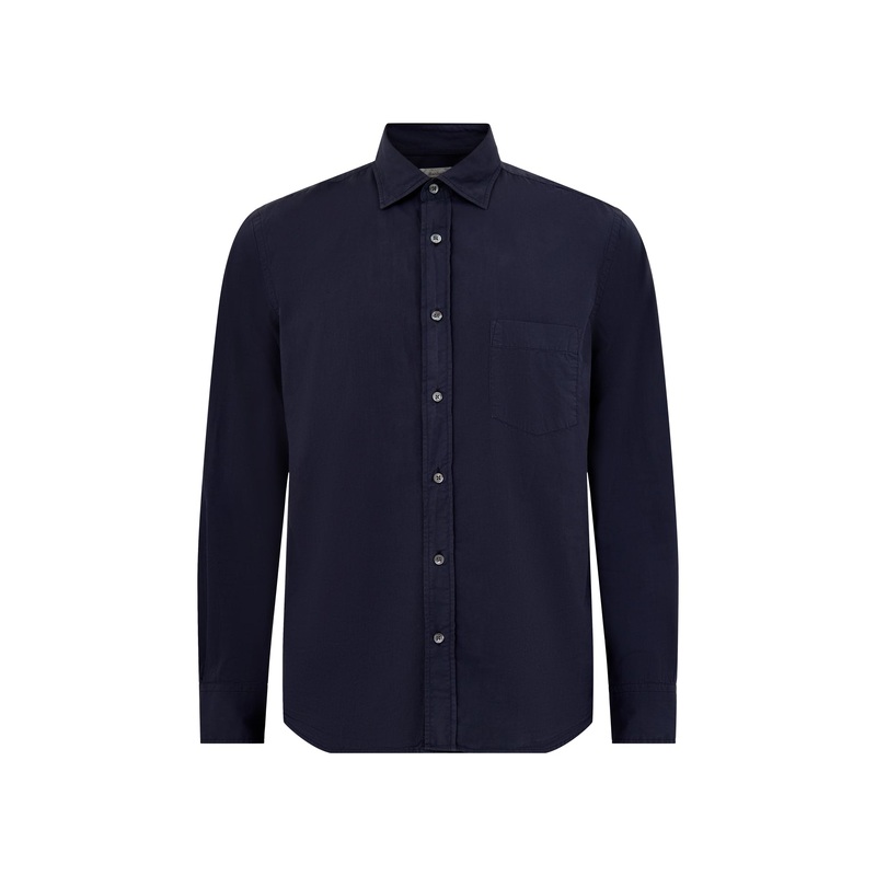 Paul Pat Peach Twill Shirt Navy
