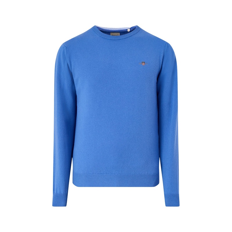 Superfine Lambswool C-Neck Blue
