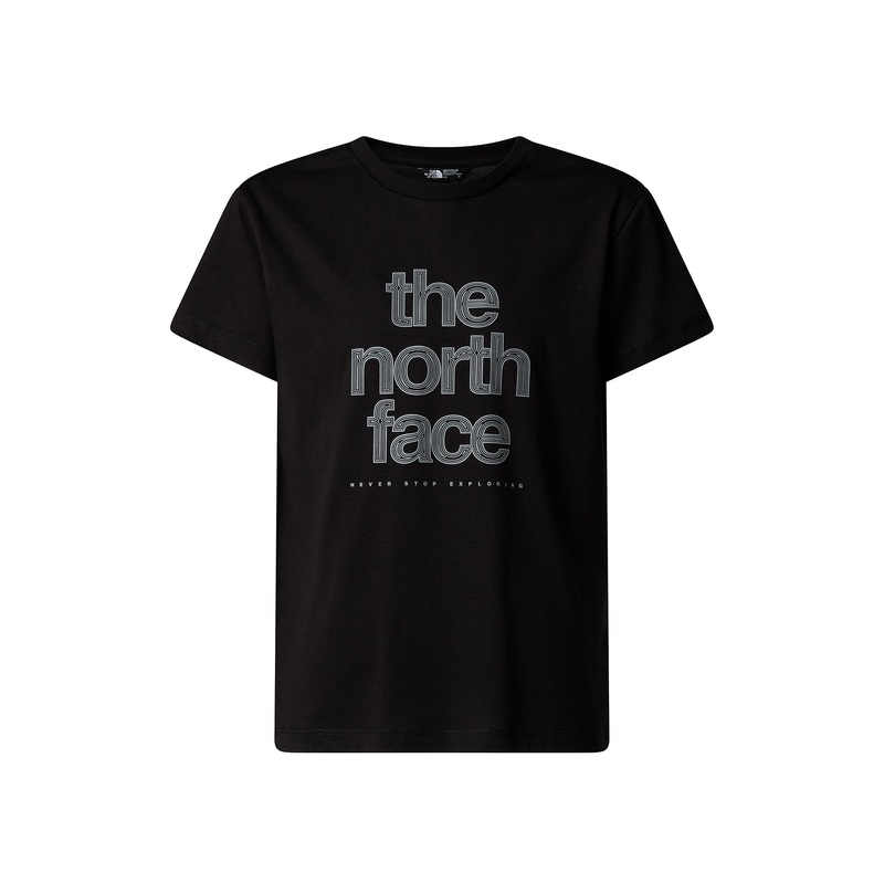 Teen Reflective Logo Relaxed Tee Black