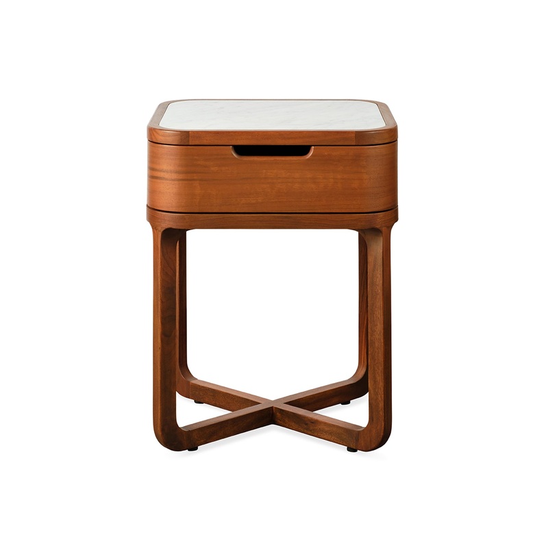 Anais Bedside Table Walnut