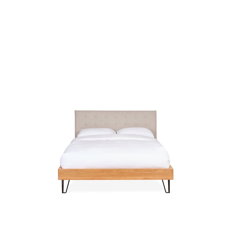 Brunel Double Bed Oatmeal