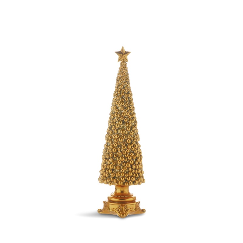 Gold Berry Design Tree Standing Decoration 42cm